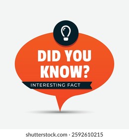 vector did you know blue and orange color premium design
