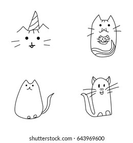 Vector, different cats