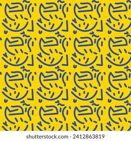 Vector de diferentes elementos de doodle dibujados a mano patrón de fondo abstracto transparente