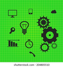 Vector different icons and elements for your design