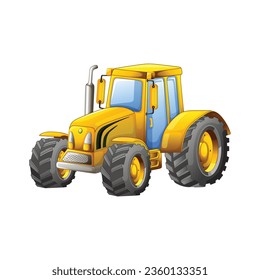 vector different tractors and construction equipment
