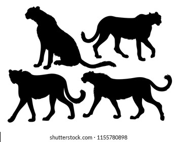 cheetah silhouette clip art