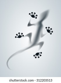 Vector diffuse lizard silhouette 