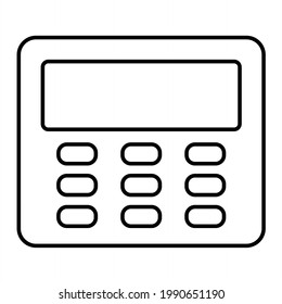 Vector Digit Outline Icon Design
