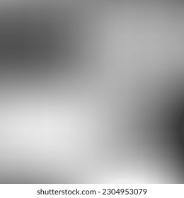 Vector Digital Black Minimal Blurry Background. Grey Trendy Empty Liquid Gradient Backdrop. Monochrome Watercolor Silver White Design Picture. Smooth Aluminium Dark Metallic Gradient Mesh.