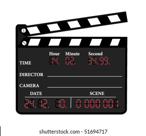 vector digital clapboard