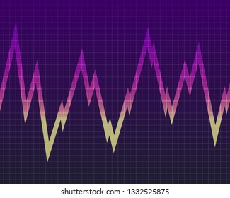 vector digital colorful sine wave background for brochure banner and publication