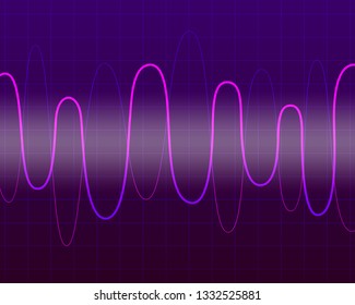 vector digital colorful sine wave background for brochure banner and publication