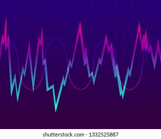 Digital Equalizer Sound Wave Vector Illustration Stock Vector (Royalty ...