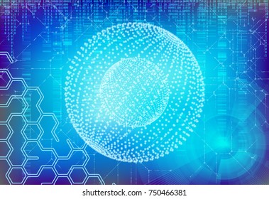 Vector  Digital Data Interface Background