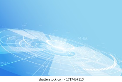 vector digital futuristic technology concept, abstract background