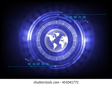 vector digital global technology, abstract background