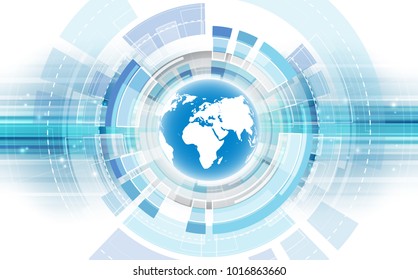 vector digital global technology concept, abstract background illustration