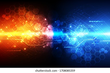 vector digital global technology concept, abstract background illustration