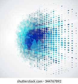 vector digital global technology concept, abstract background