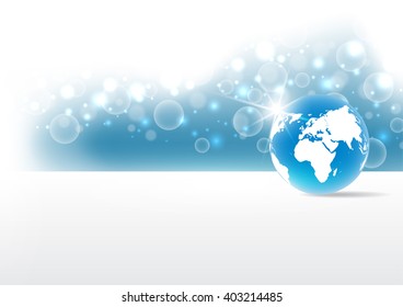 vector digital global technology concept, abstract background