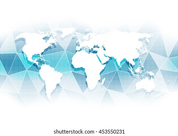 vector digital global technology concept, abstract background