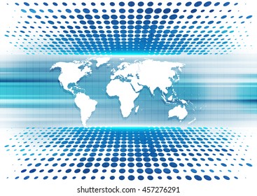 vector digital global technology concept, abstract background