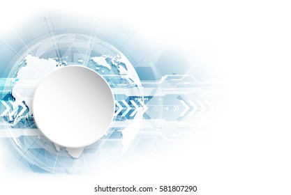 vector digital global technology concept, abstract background