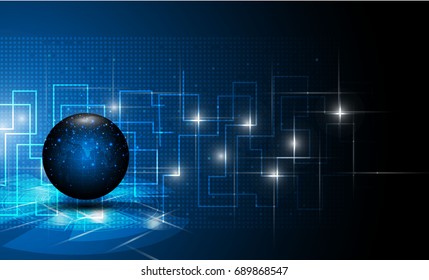 vector digital global technology concept, abstract background     