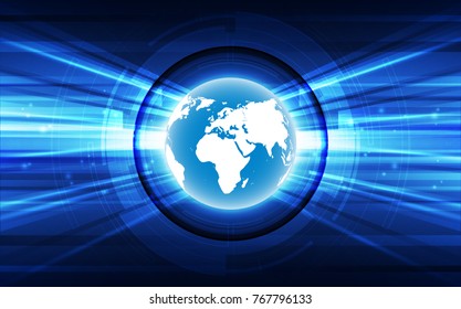 vector digital global technology concept, abstract background