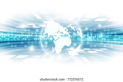 Vector Digital Global Technology Concept, Abstract Background