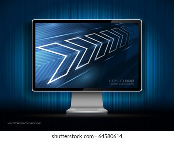 Vector digital LCD monitor