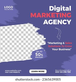 vector digital marketing social media post