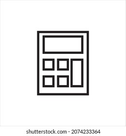 
vector digital number counter tool named calculator