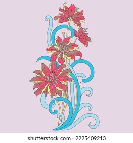 Vector Digital print for home textile and digital print 