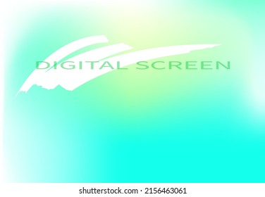 Vector digital screen gradient smooth color design.