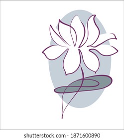 
Vector digital sketch floral Decorative handmade fashion graphic with beautiful   lotus for design logo and images 