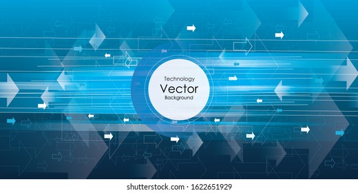 Vector digital speed technology, abstract background