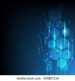 vector digital technology abstract background