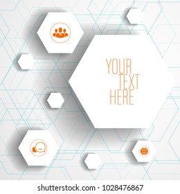 Vector digital technology background.