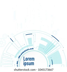 Vector digital technology background.