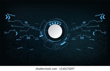 Vector digital technology concept. Abstract background. Vector illustration.