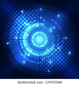 vector digital technology concept, abstract background
