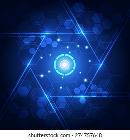 vector digital technology concept, abstract background