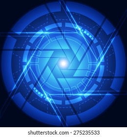 vector digital technology concept, abstract background
