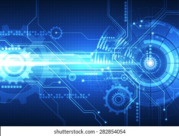 vector digital technology concept, abstract background