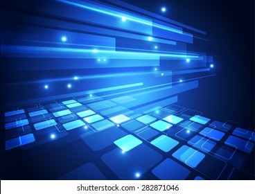 vector digital technology concept, abstract background