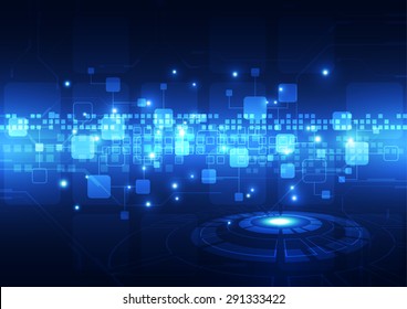 Vector Digital Technology Concept, Abstract Background