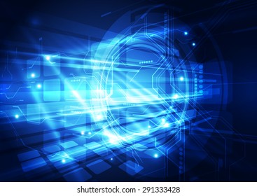 vector digital technology concept, abstract background