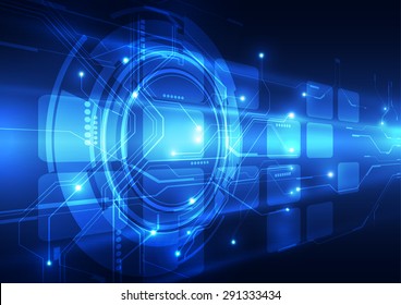 vector digital technology concept, abstract background