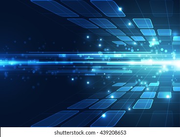 Vector Digital Technology Concept, Abstract Background