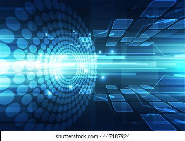 vector digital technology concept, abstract background