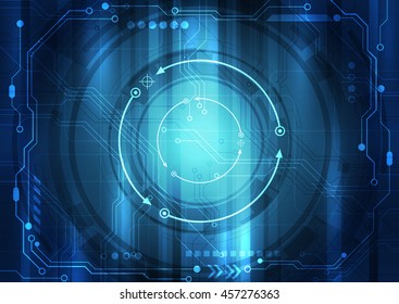 vector digital technology concept, abstract background