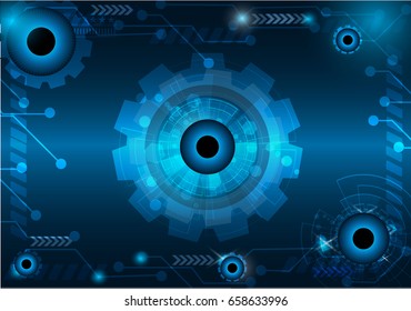 vector digital technology concept, abstract background