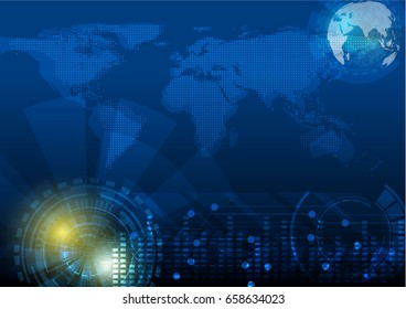 vector digital technology concept, abstract background